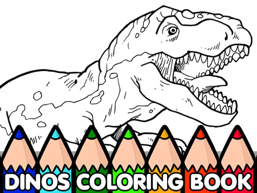  Dinos Coloring Book